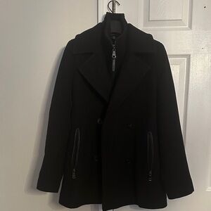 DKNY Women’s Double-Breasted Bibbed Collar Coat - size S